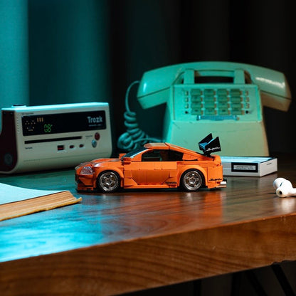 Happy Build PB8815 Toyota™ Supra A80 Building Toy Set | 439 PCS | Buildable Car with Display Container
