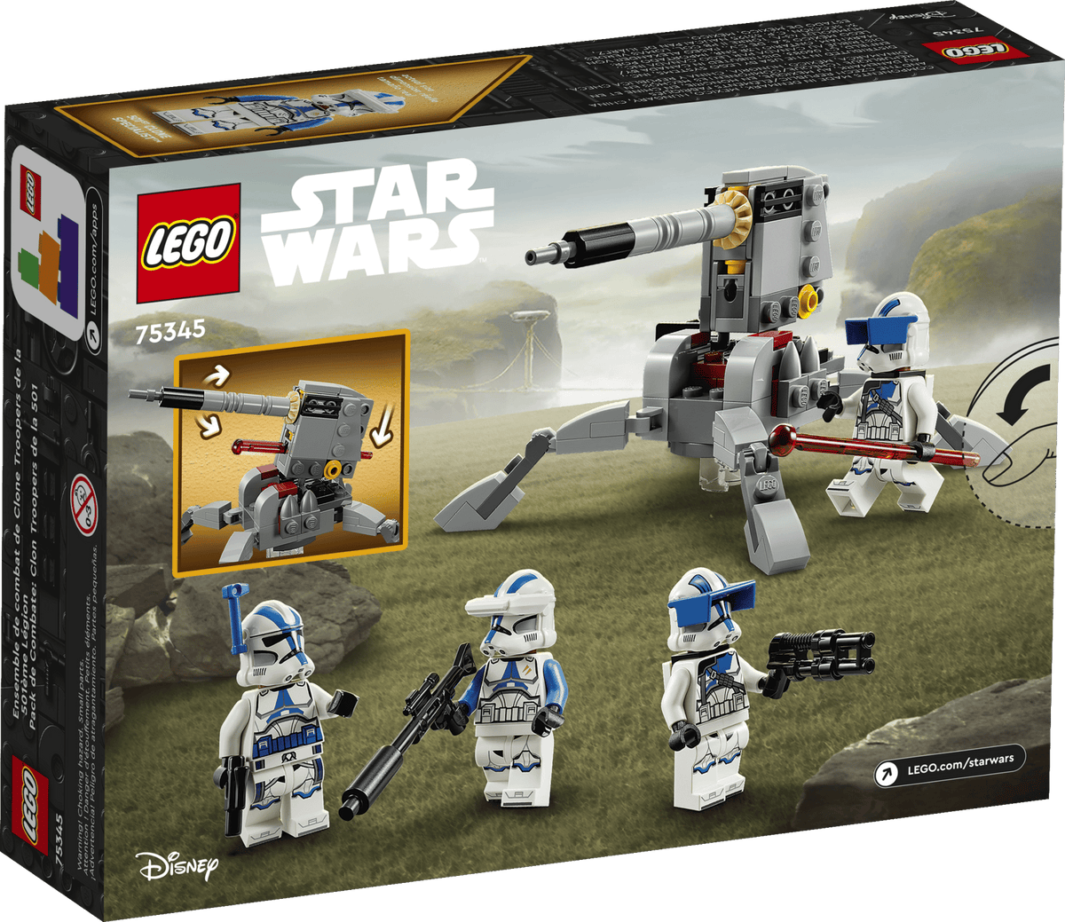 LEGO 75345 Star Wars 501st Clone Troopers™ Battle Pack | 119 PCS