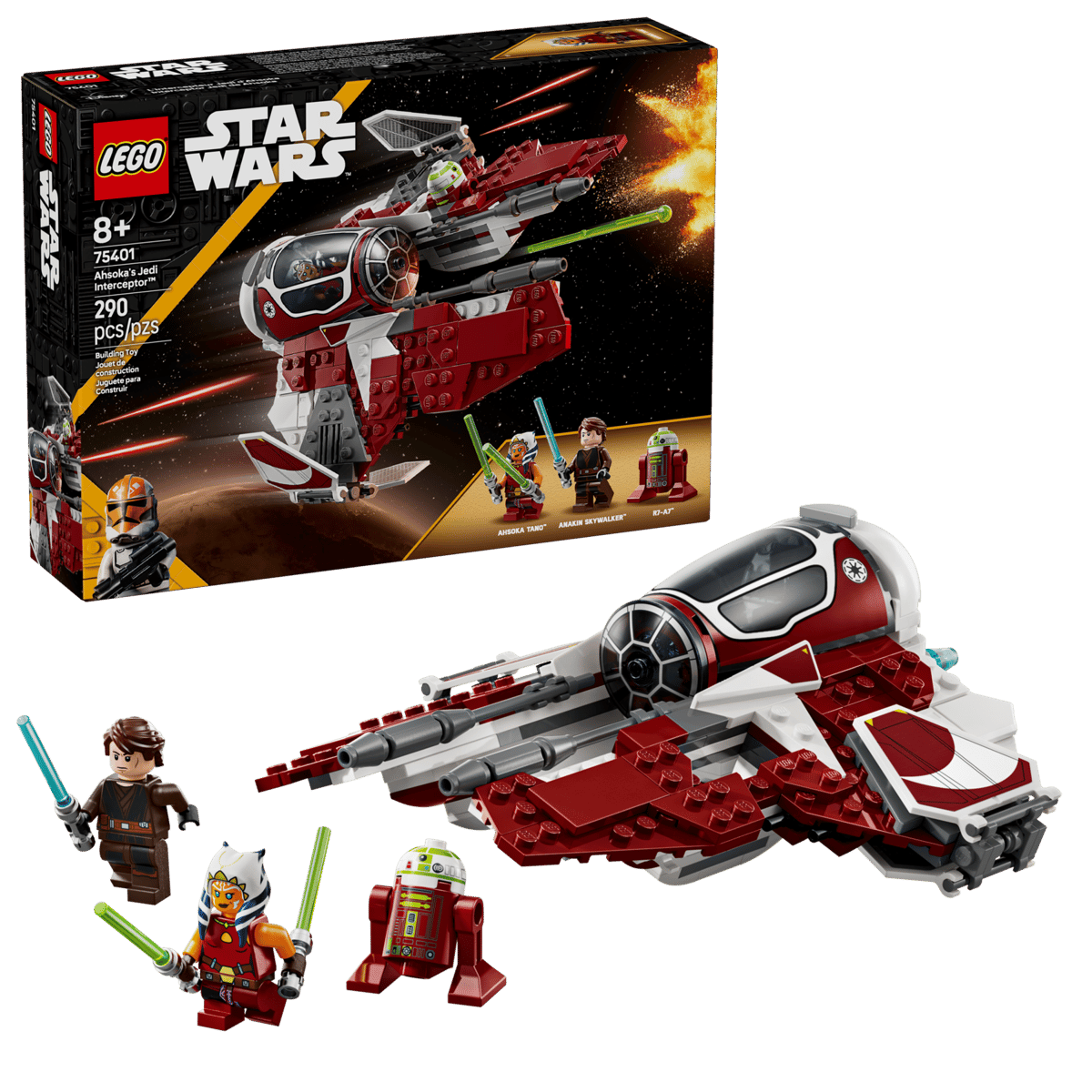 LEGO 75401 Star Wars Ahsoka's Jedi Interceptor™ | 290 PCS | Retired