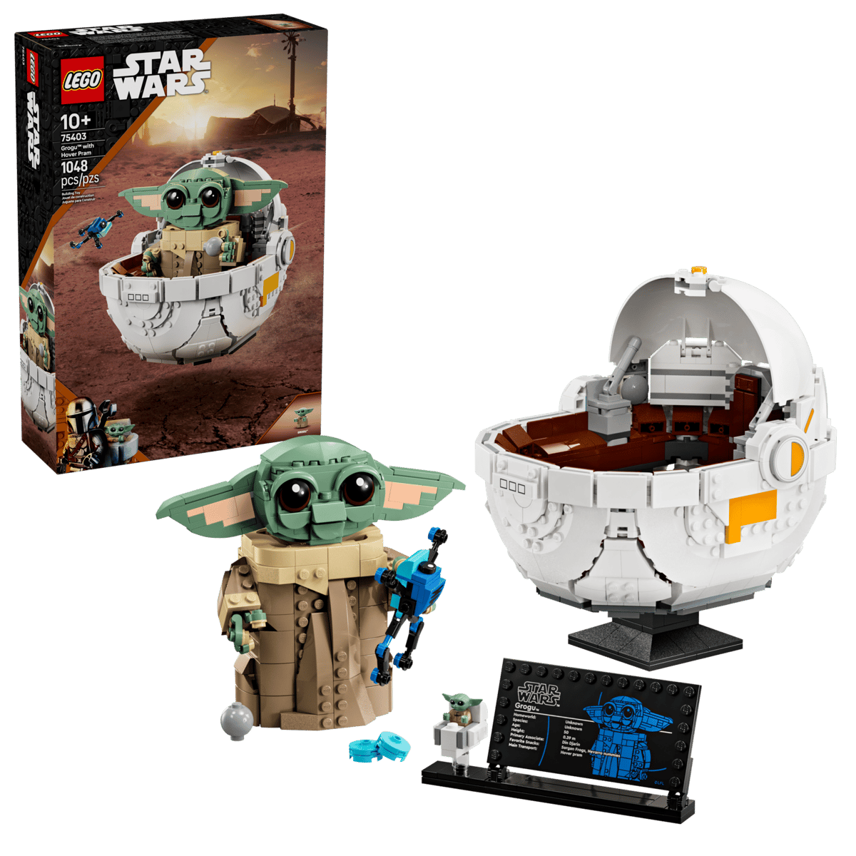 LEGO 75403 Star Wars Grogu™ with Hover Pram | 1048 PCS