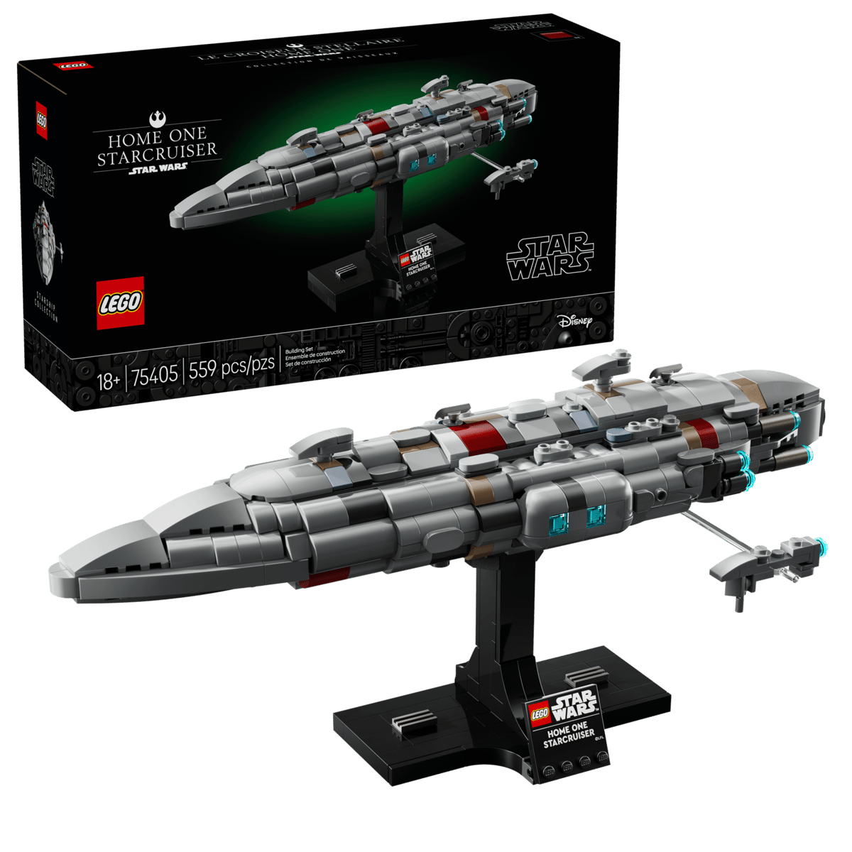 LEGO 75405 Star Wars Home One Starcruiser | 559 PCS | Retired