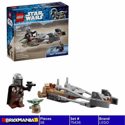 LEGO 75436 Star Wars The Mandalorian & Grogu's Speeder Bike™ | 58 PCS