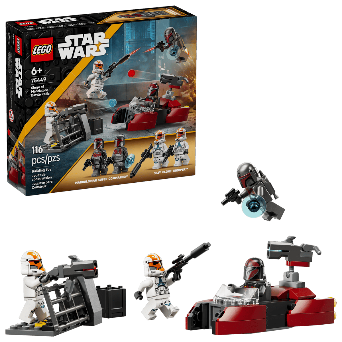LEGO 75449 Star Wars Siege of Mandalore Battle Pack | 116 PCS