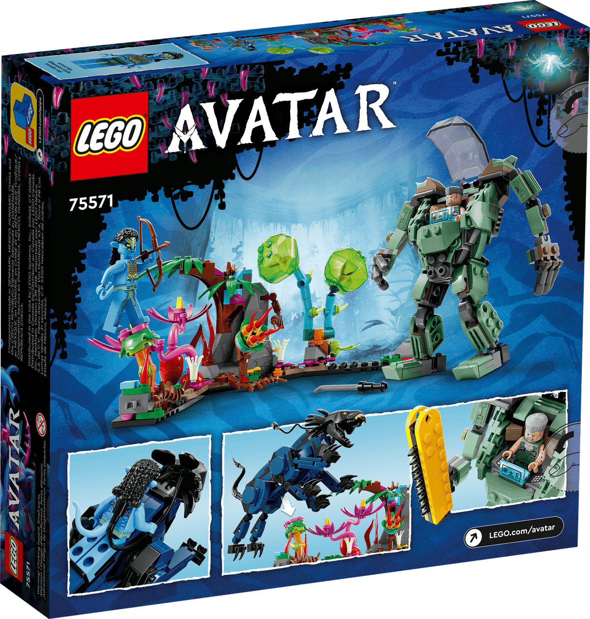 LEGO 75571 Avatar Neytiri & Thanator vs. AMP Suit Quaritch | 560 PCS | Retired
