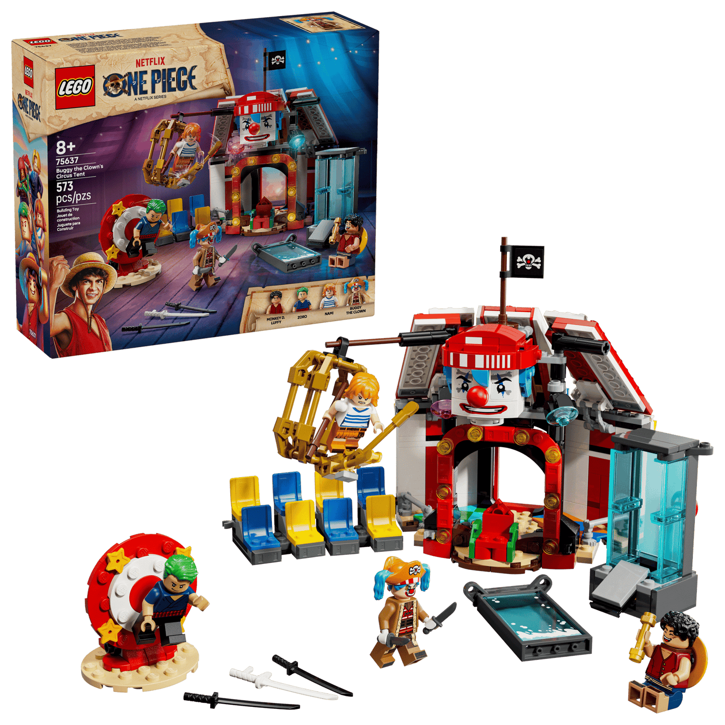 LEGO 75637 One Piece Buggy the Clown's Circus Tent | 573 PCS