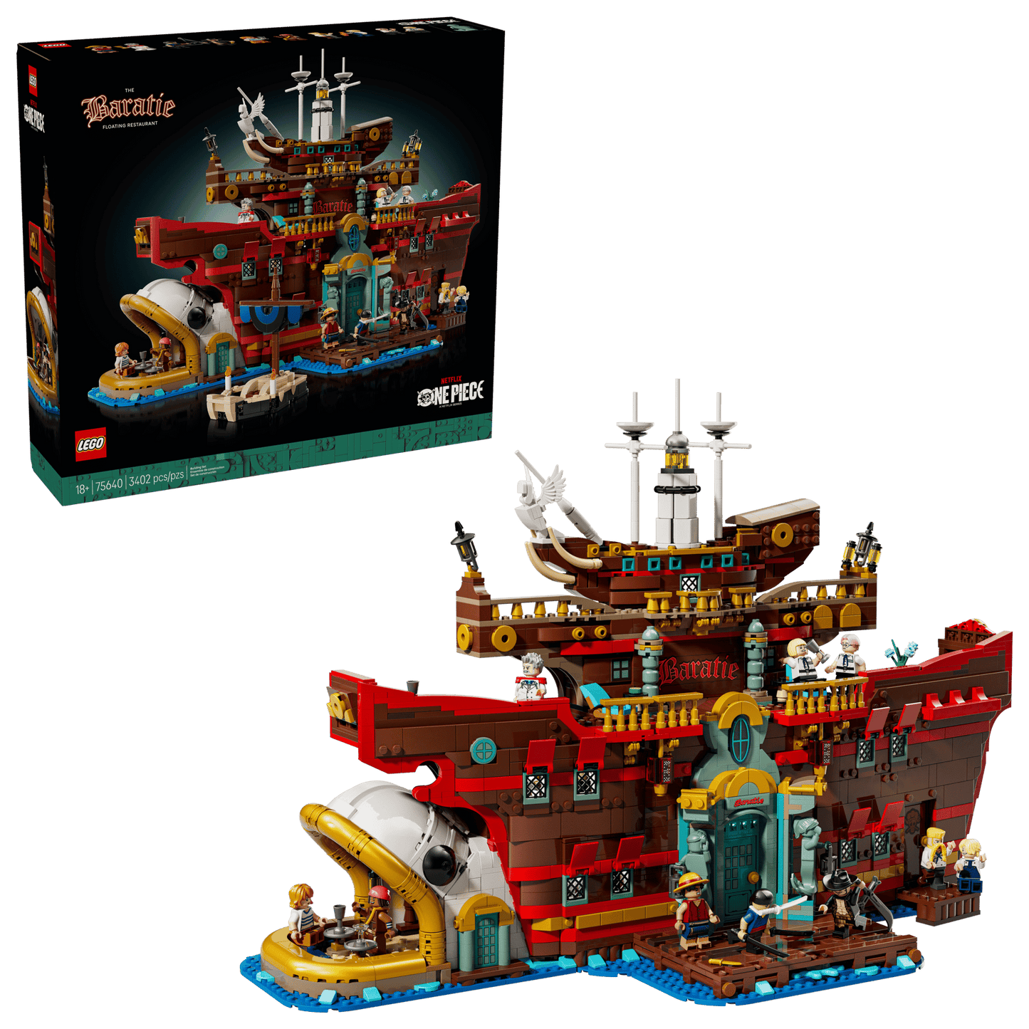 LEGO 75640 One Piece The Baratie Floating Restaurant | 3402 PCS