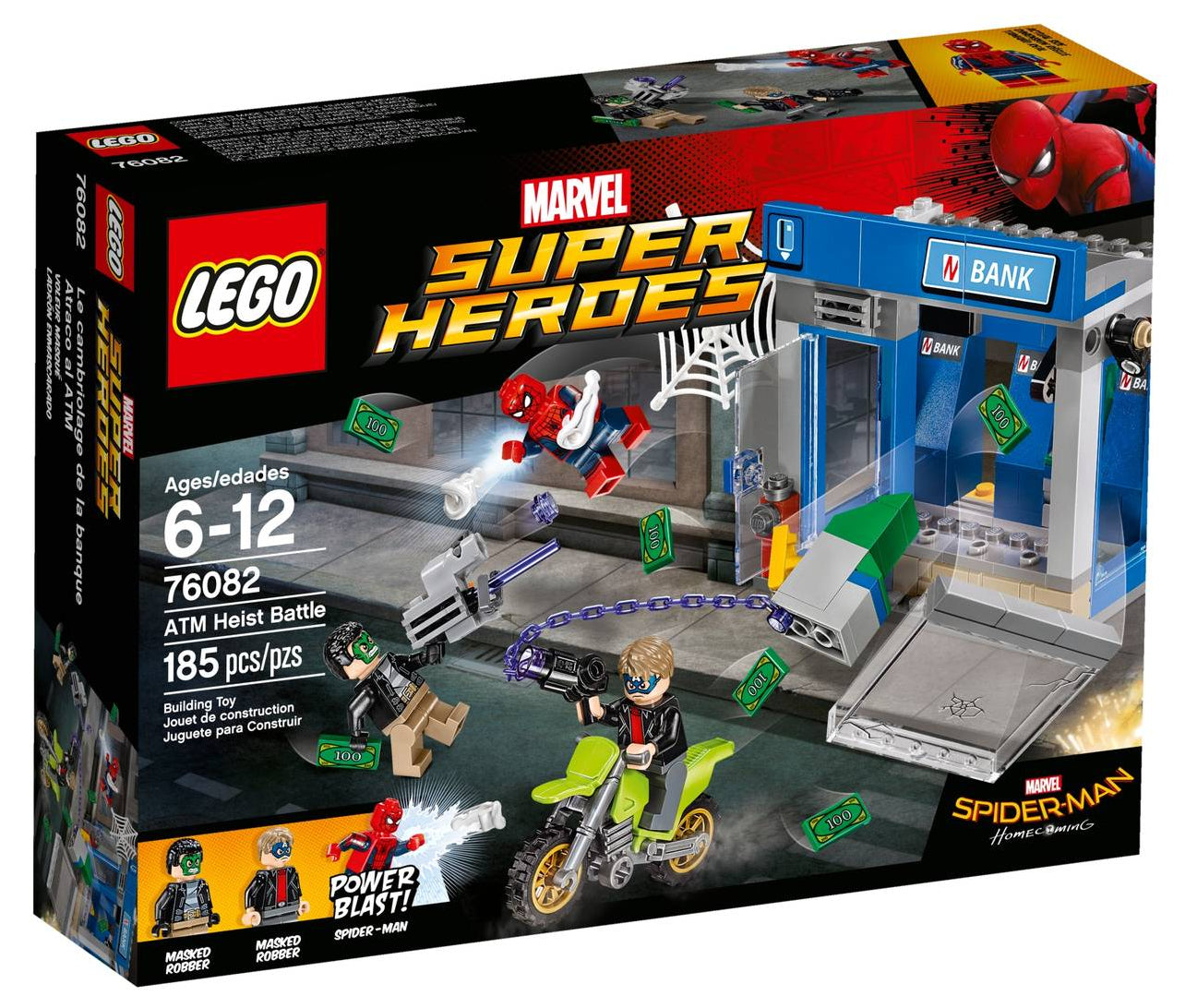 LEGO Super Heroes Spider-Man set packaging on a white background