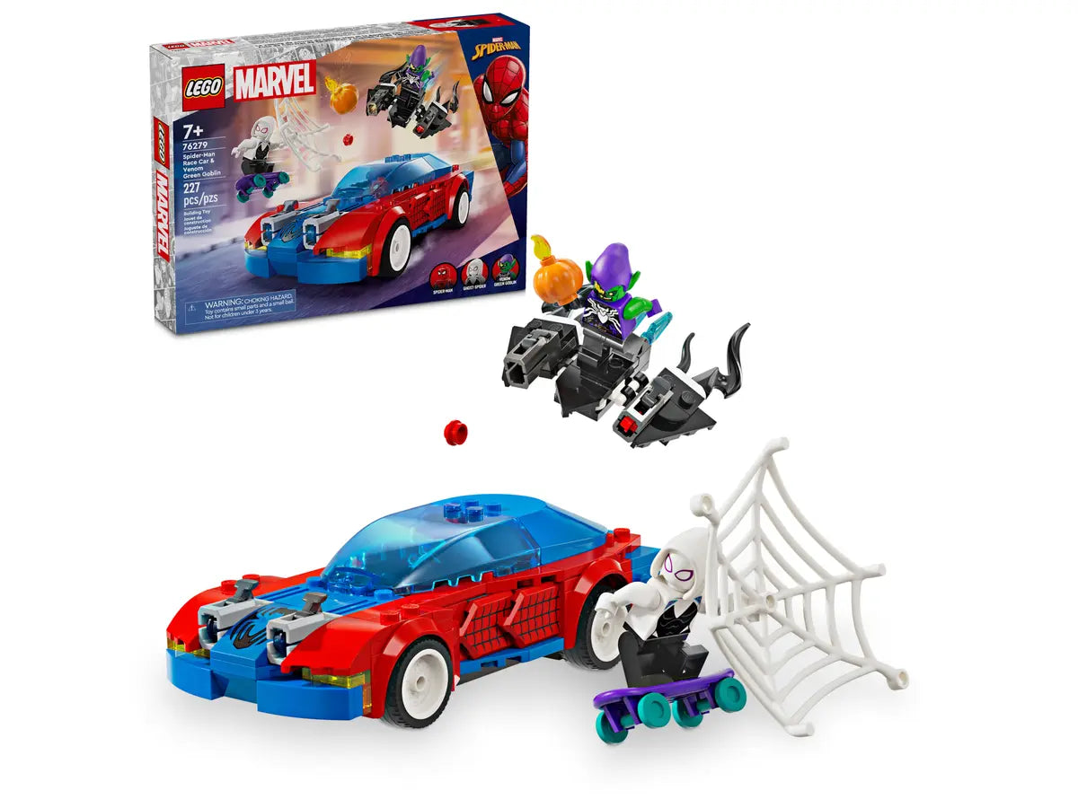 LEGO 76279 Marvel Spider-Man Race Car & Venom Green Goblin | 227 PCS | Retired