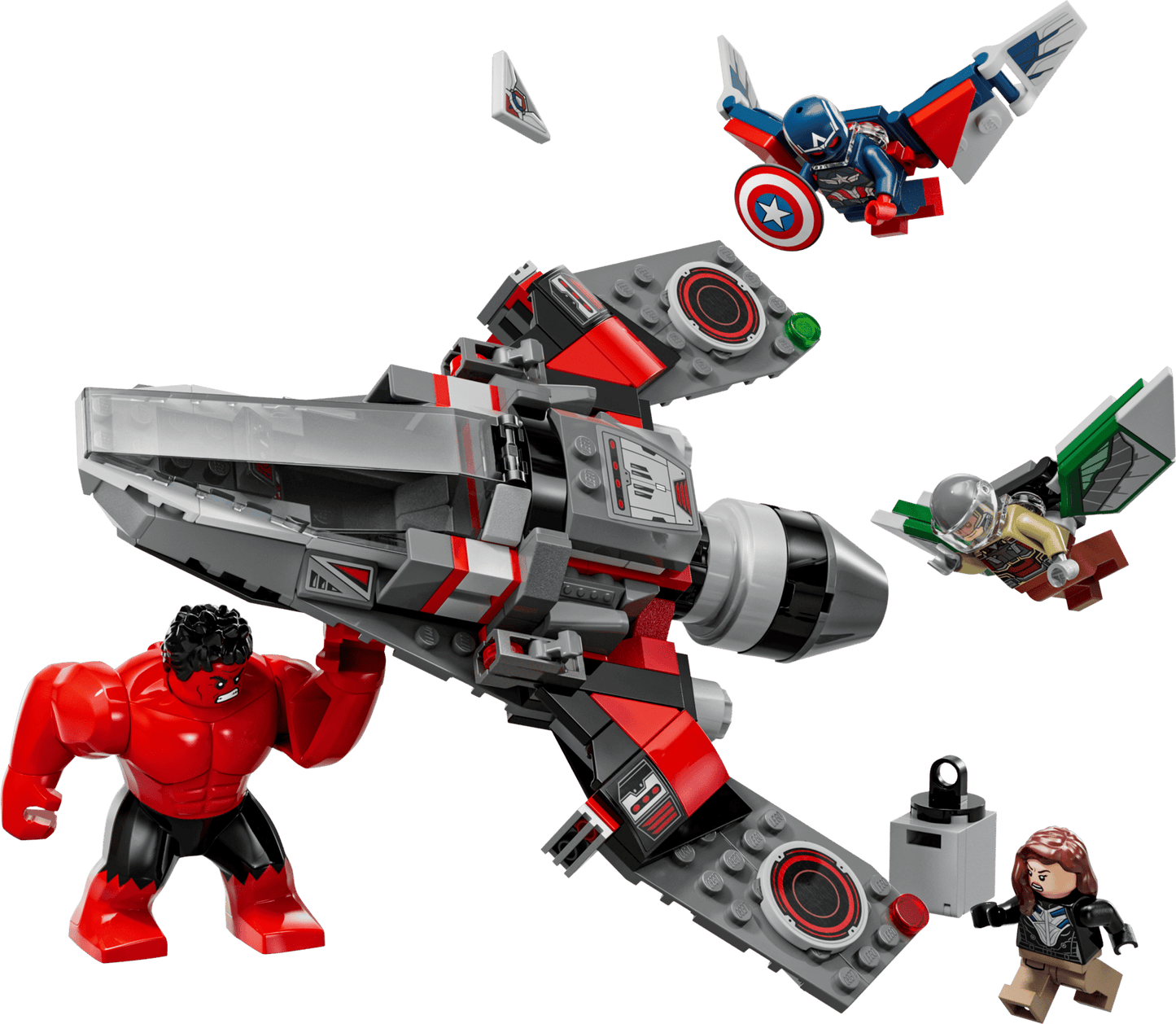 LEGO 76292 Marvel Captain America vs. Red Hulk Battle | 223 PCS | Retired