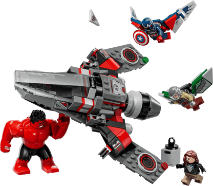LEGO 76292 Marvel Captain America vs. Red Hulk Battle | 223 PCS | Retired