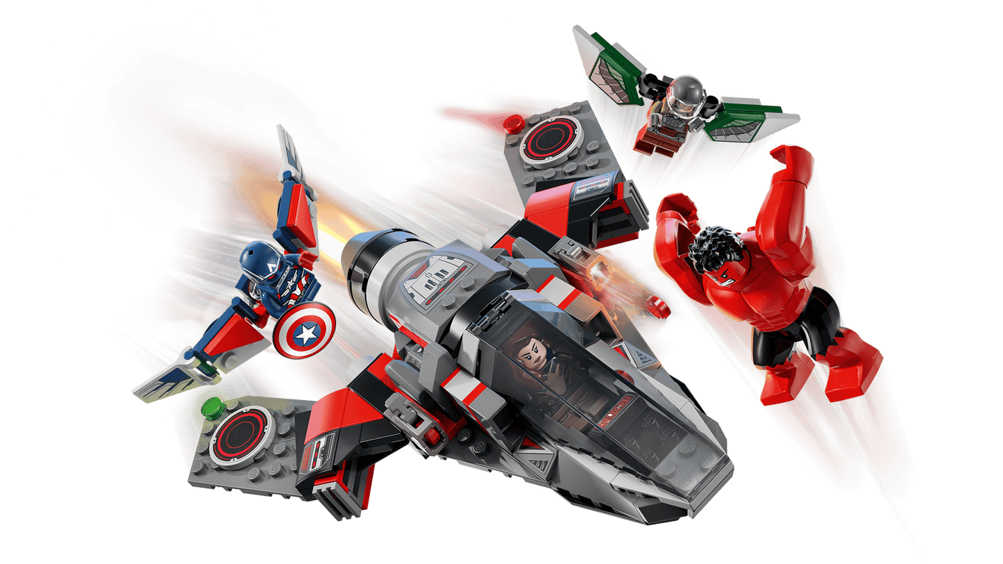 LEGO 76292 Marvel Captain America vs. Red Hulk Battle | 223 PCS | Retired