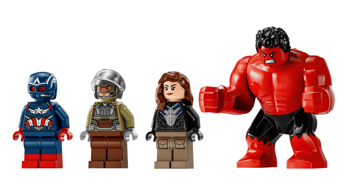 LEGO 76292 Marvel Captain America vs. Red Hulk Battle | 223 PCS | Retired