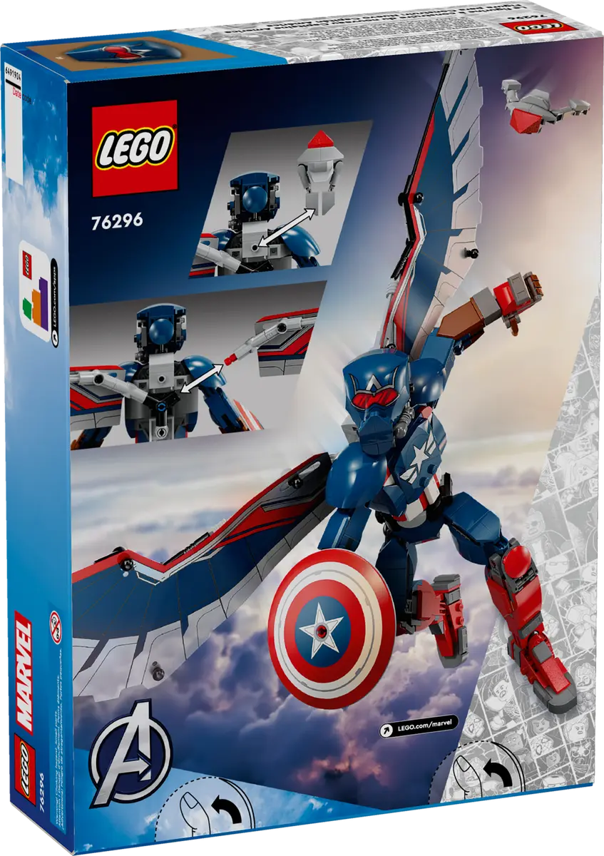 LEGO 76296 Marvel New Captain America Construction Figure | 359 PCS (Retired)