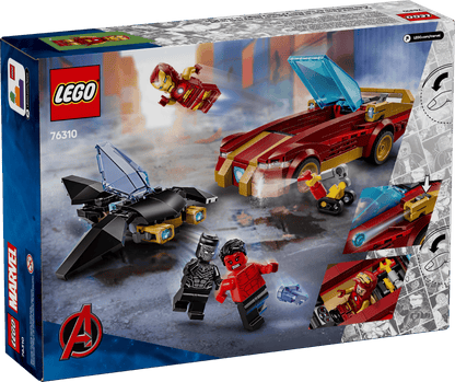 LEGO 76310 Marvel Iron Man Car & Black Panther vs. Red Hulk | 295 PCS | Retired
