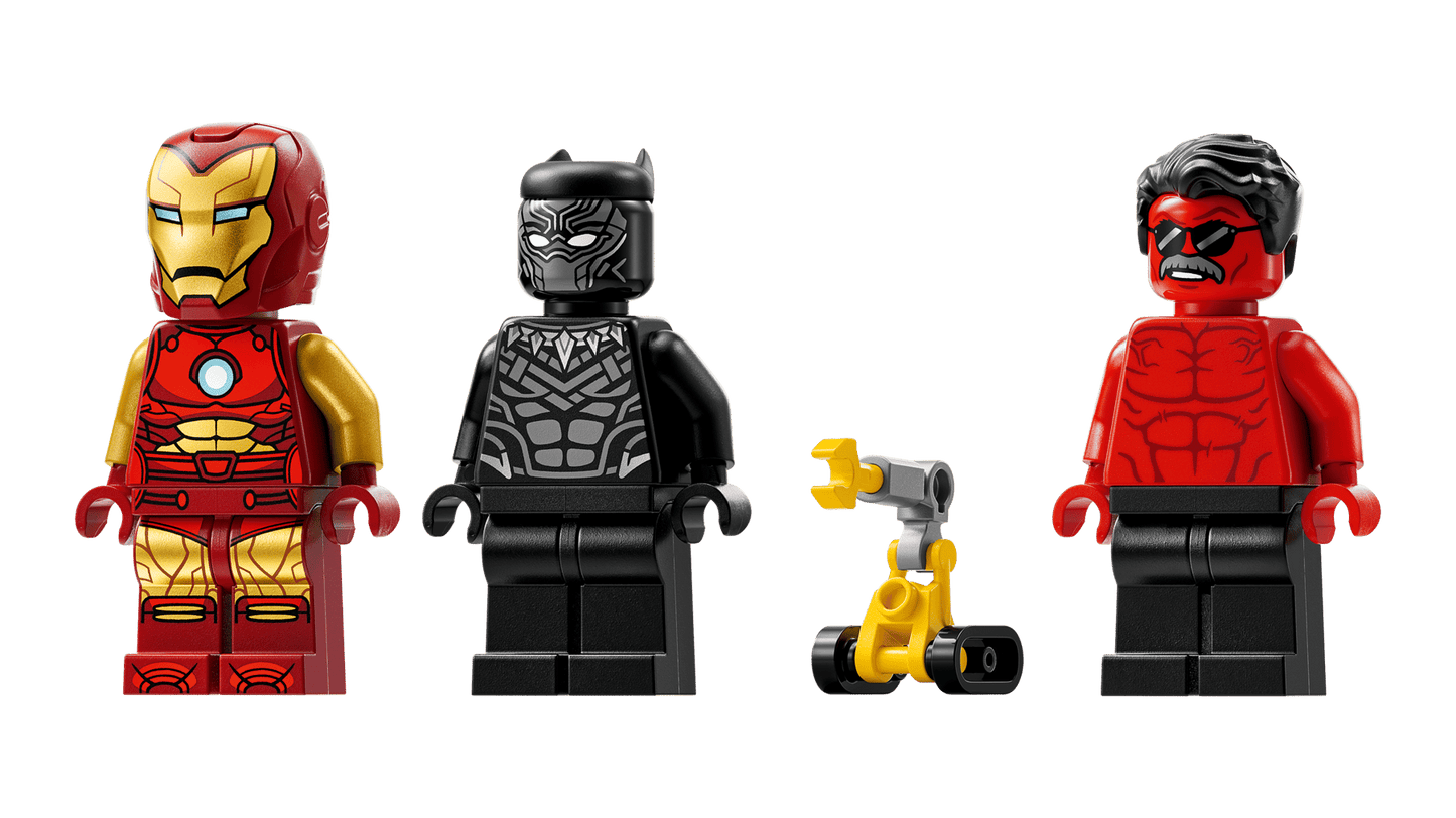 LEGO 76310 Marvel Iron Man Car & Black Panther vs. Red Hulk | 295 PCS | Retired