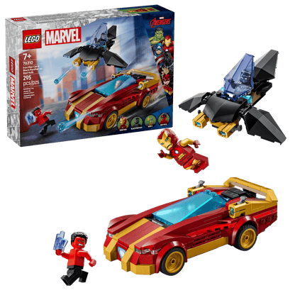 LEGO 76310 Marvel Iron Man Car & Black Panther vs. Red Hulk | 295 PCS | Retired