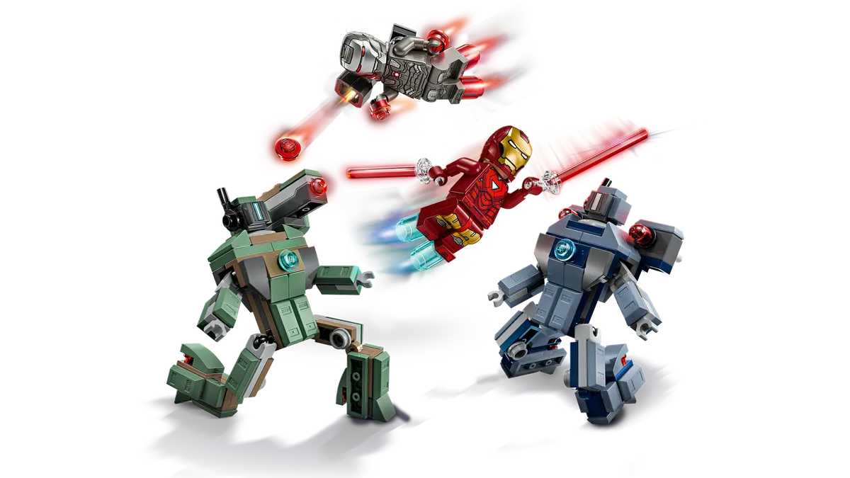 LEGO 76320 Marvel Iron Man & War Machine vs. Hammer Drones | 204 PCS