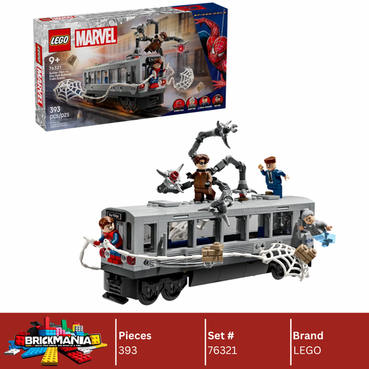 LEGO 76321 Marvel Spider-Man vs. Doc Ock Subway Train Scene | 393 PCS