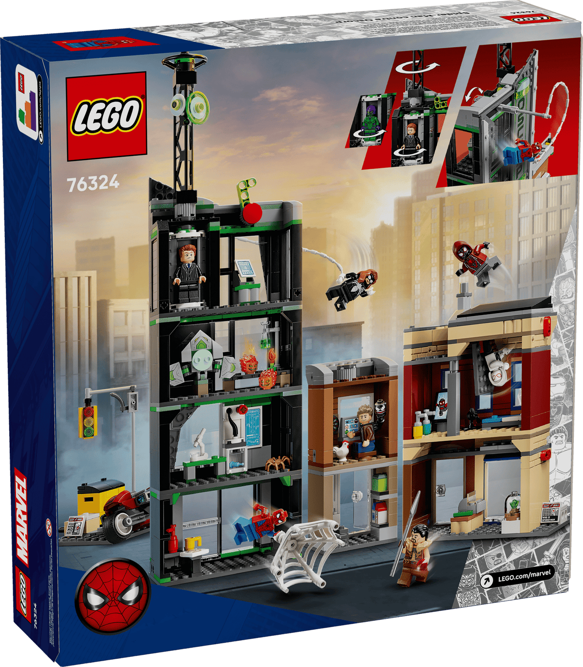 LEGO 76324 Marvel Spider-Man vs. Oscorp | 808 PCS | Retired