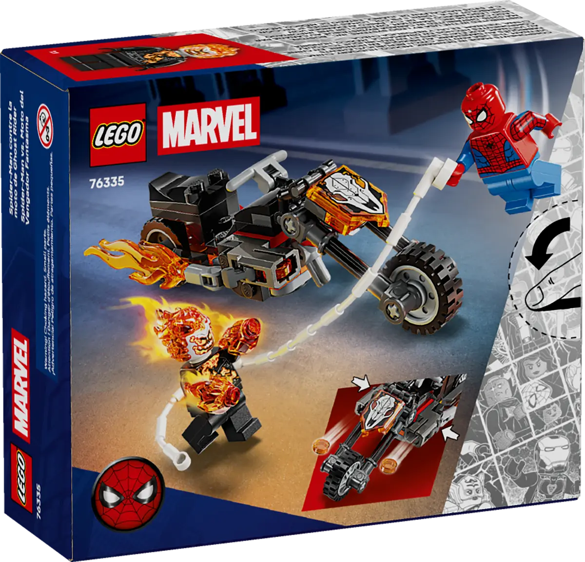 LEGO 76335 Marvel Spider-Man vs. Ghost Rider Motorcycle | 72 PCS