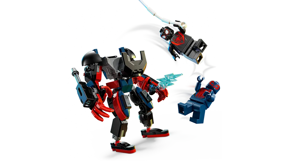 LEGO 76337 Marvel Miles Morales Mech vs. Spider-Man 2099 | 135 PCS