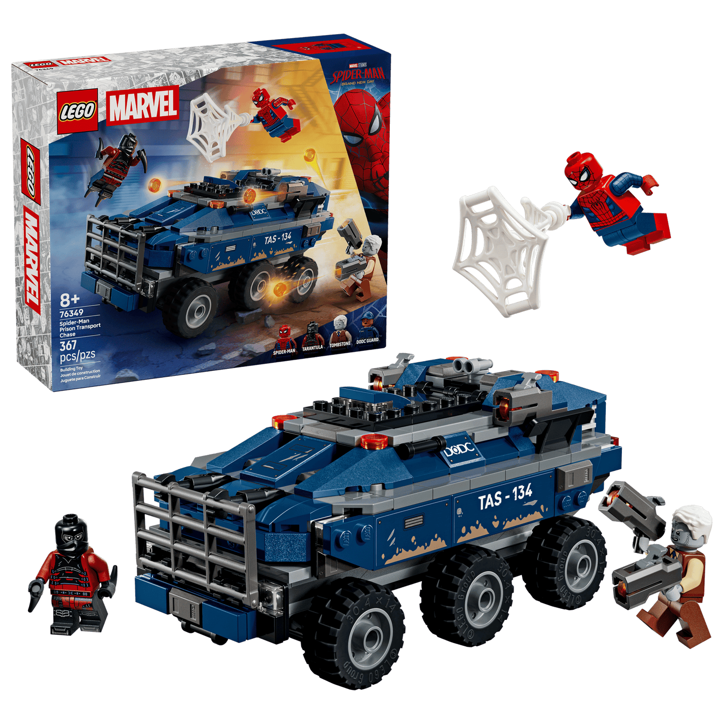 LEGO 76349 Marvel Spider-Man Prison Transport Chase | 367 PCS