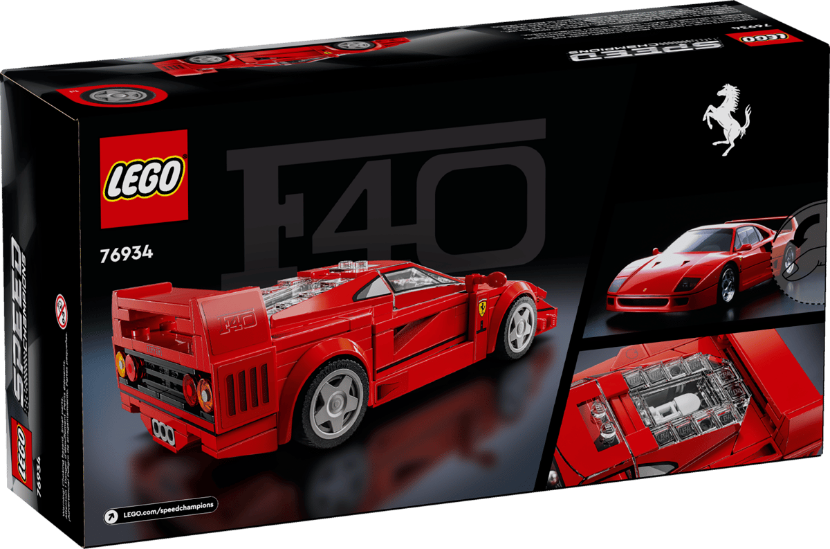 LEGO 76934 Speed Champions Ferrari F40 Supercar | 318 PCS