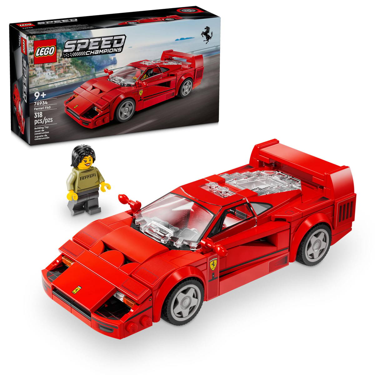 LEGO 76934 Speed Champions Ferrari F40 Supercar | 318 PCS