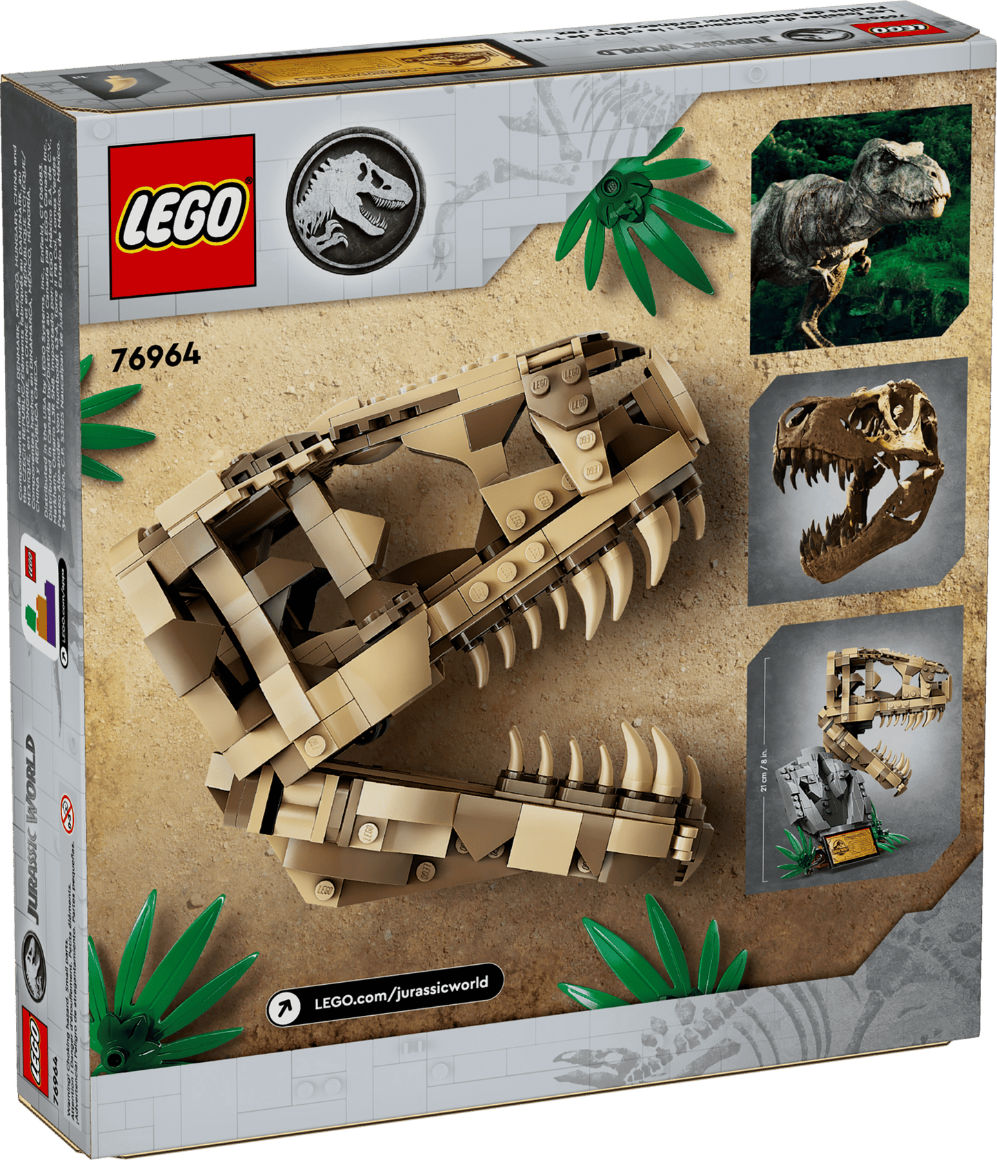 LEGO 76964 Jurasic World Dinosaur Fossils: T. rex Skull | 577 PCS | Retired