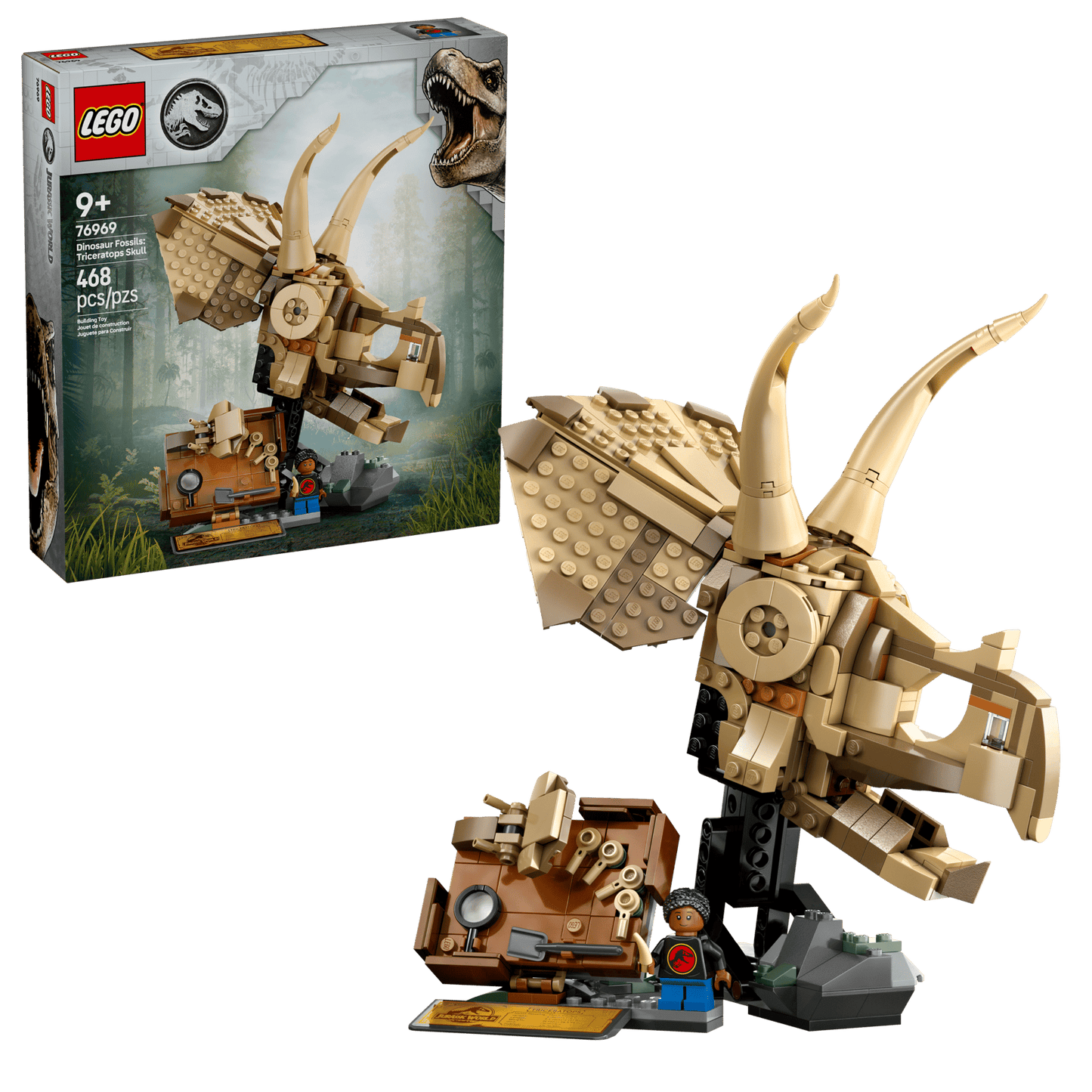 LEGO 76969 Dinosaur Fossils: Triceratops Skull | 468 PCS
