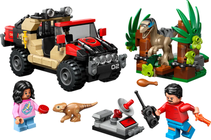 LEGO 76972 Jurassic World Raptor Off-Road Escape | 285 PCS