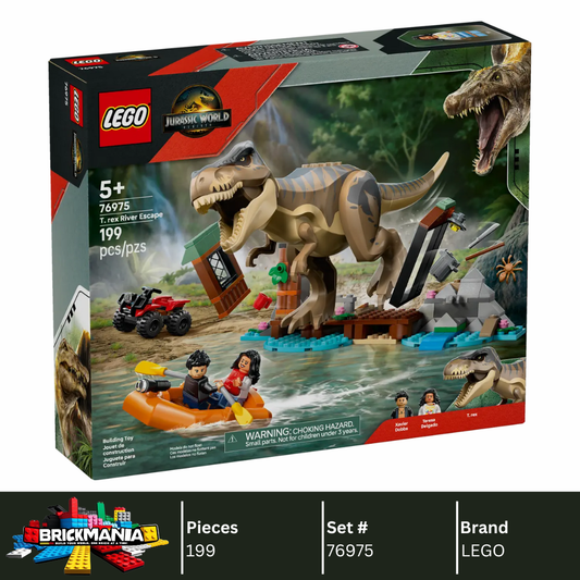 LEGO 76975 Jurassic World T. rex River Escape | 199 PCS