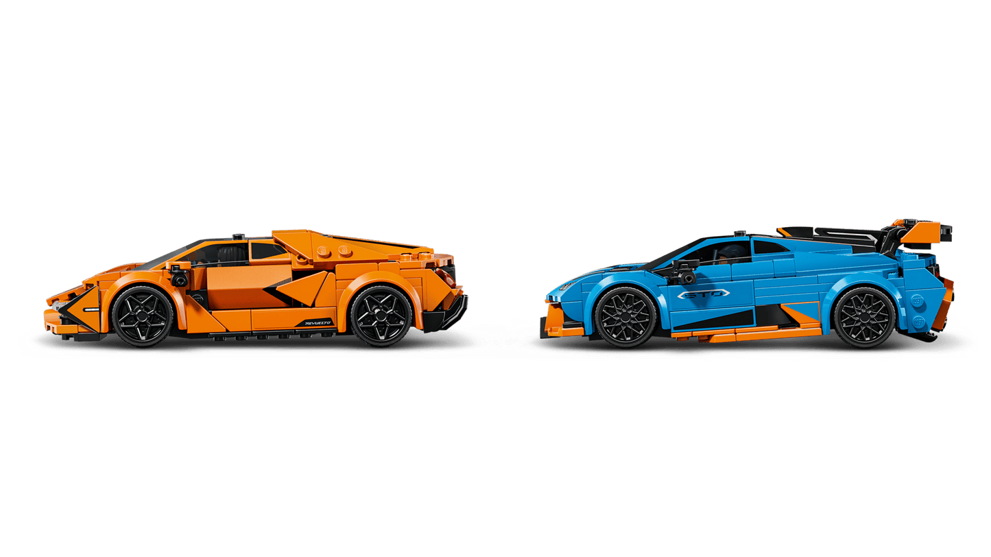 LEGO 77238 Speed Champions Lamborghini Revuelto & Huracán STO | 607 PCS