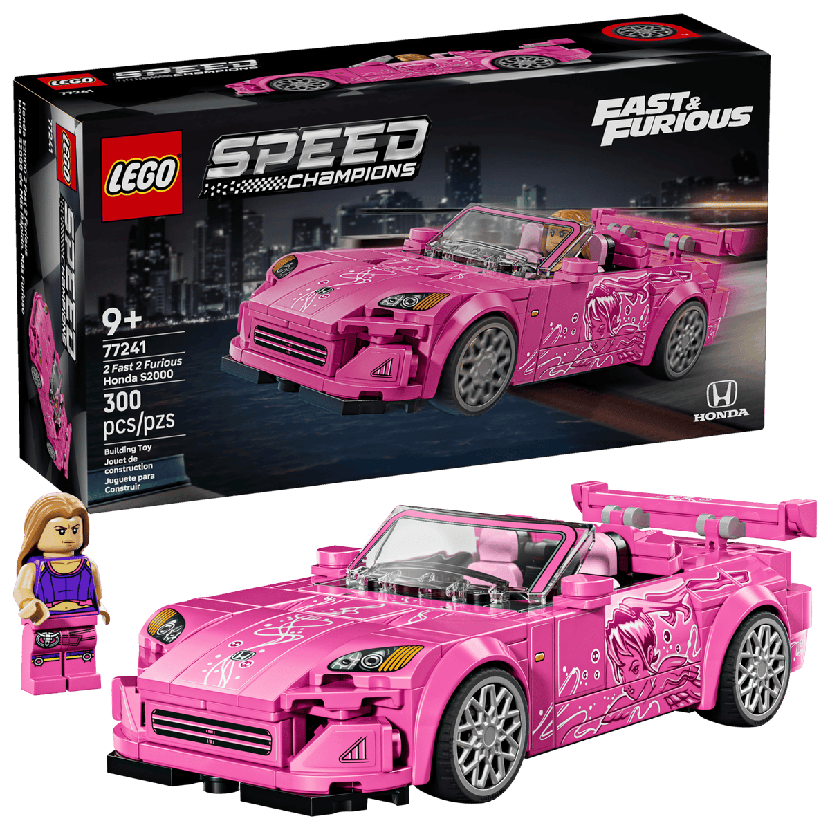 LEGO 77241 Speed Champions 2 Fast 2 Furious Honda S2000 | 300 PCS