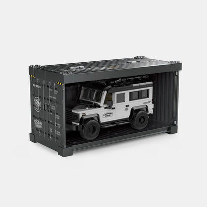Happy Build PB8825 Land Rover Defender Building Toy Set | 676 PCS | Buildable Car with Display Container