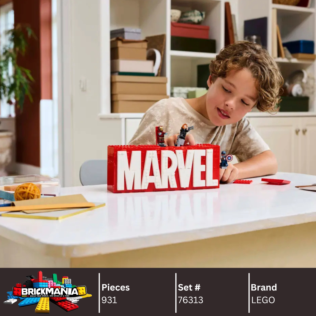 LEGO 76313 MARVEL Logo & Minifigures | 931 PCS