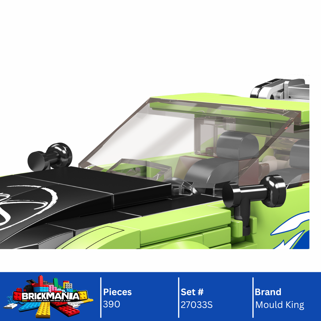 Mould King 27033S Eclipse GS Green Model Car Building Toy Set | 390 PCS
