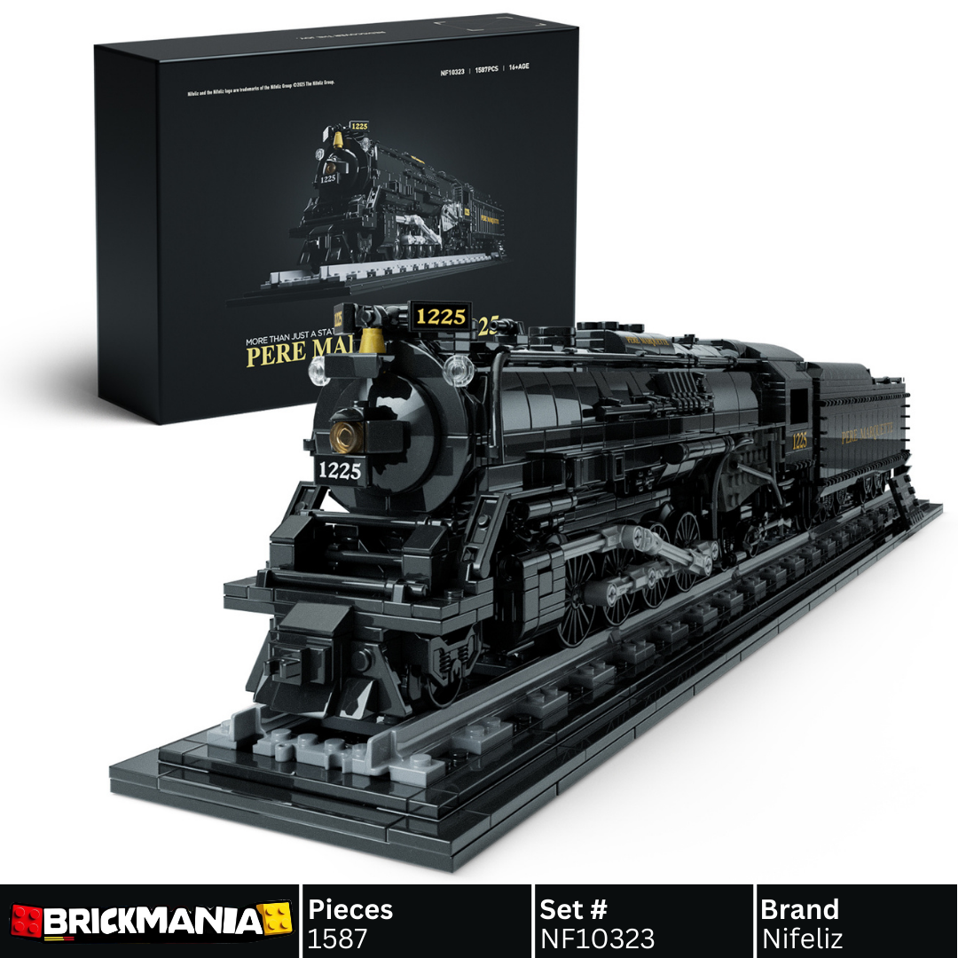 Nifeliz NF10323 Pere Marquette Train Building Set | 1587 PCS