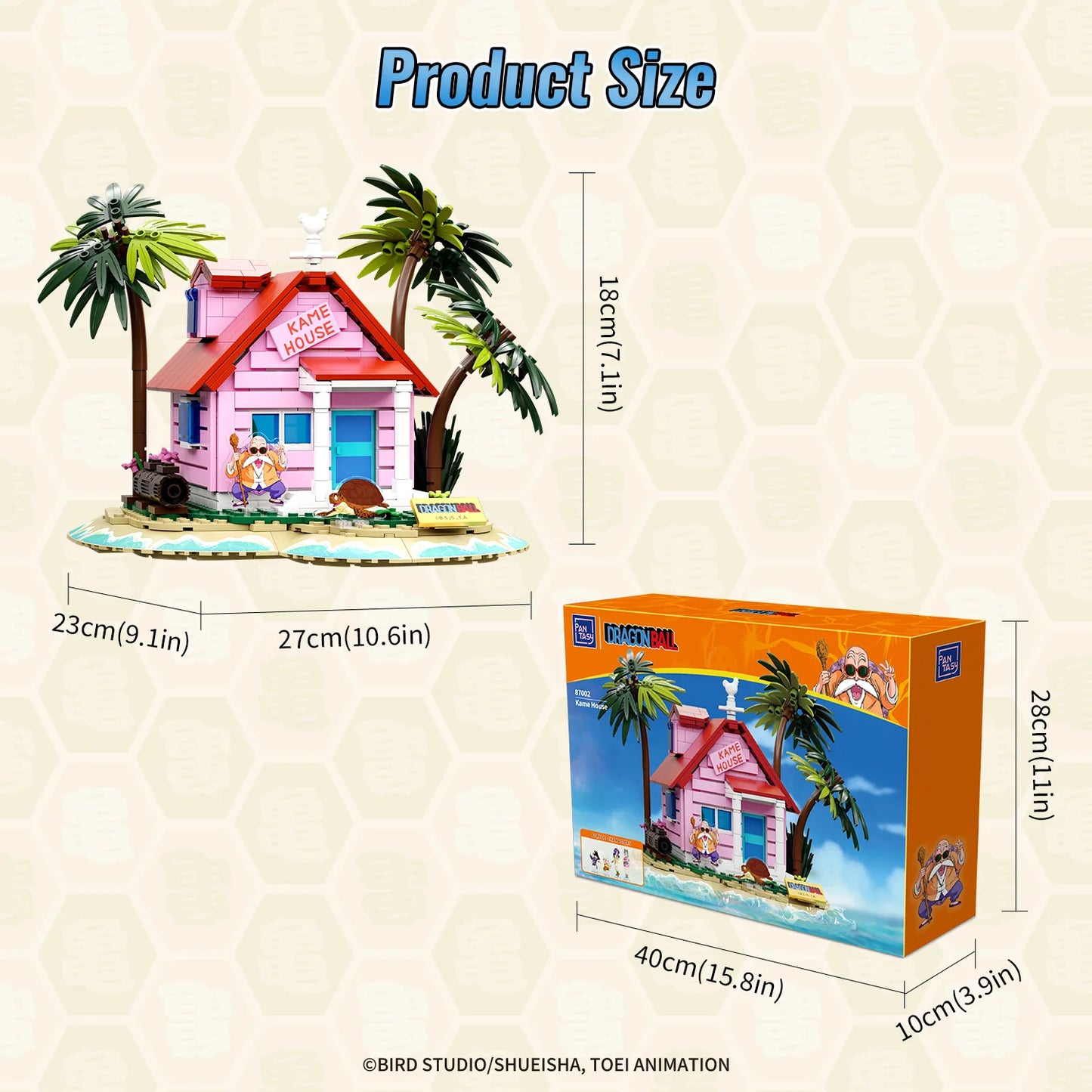 Pantasy 87002 Dragon Ball Kame House Building Toy Set | 600 PCS