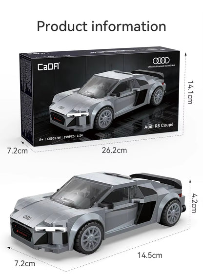 CaDA C55027W Audi R8 Coupe Building Toy Set | 199 PCS