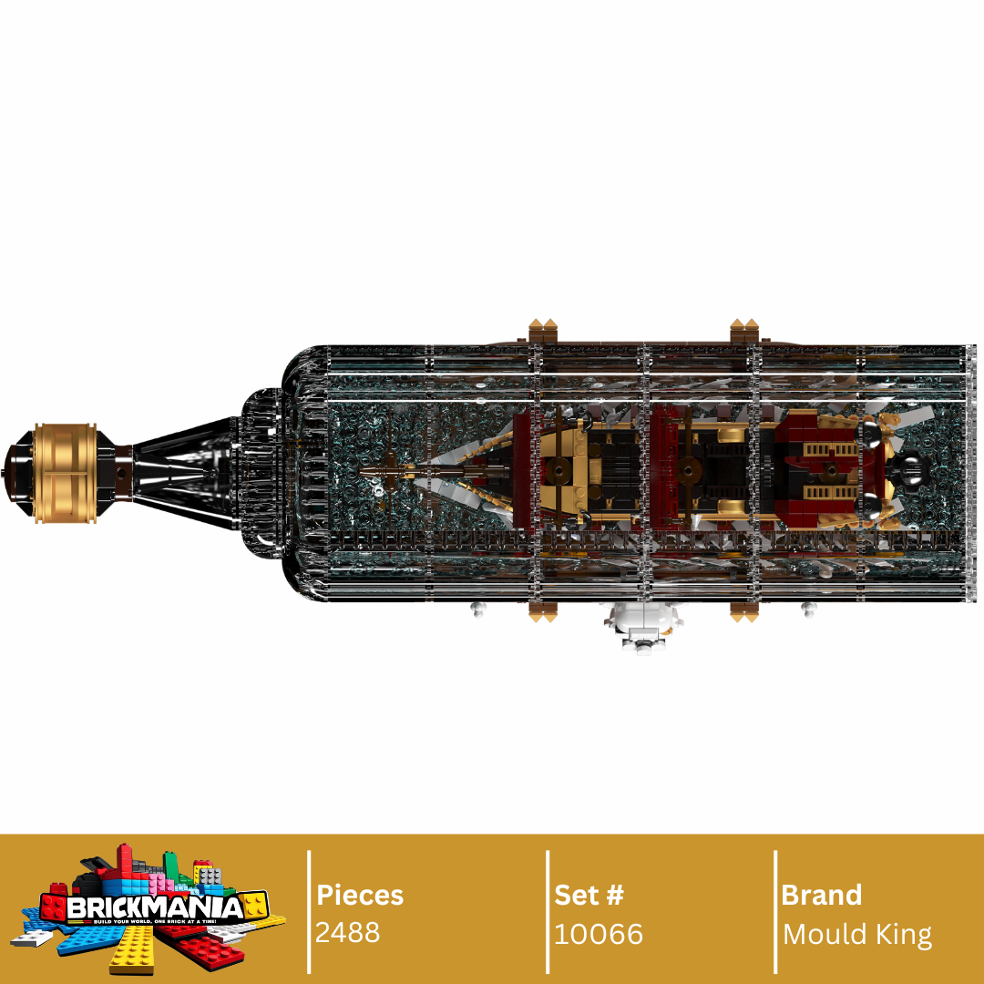Mould King 10066 Queen Revenger Ship-In-a-Bottle Building Set | 2,488 PCS