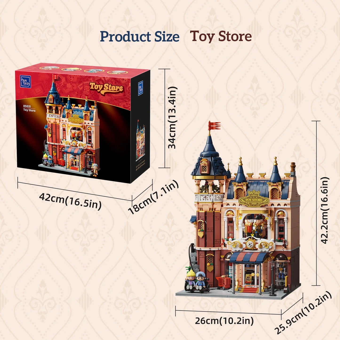 Pantasy 85031 Modular Building Toy Store Building Toy Set | 2978 PCS
