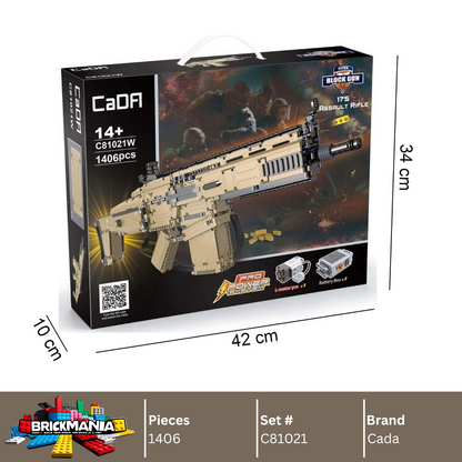 Cada C81021 FN SCAR 17S Building Toy Set | 1406 PCS