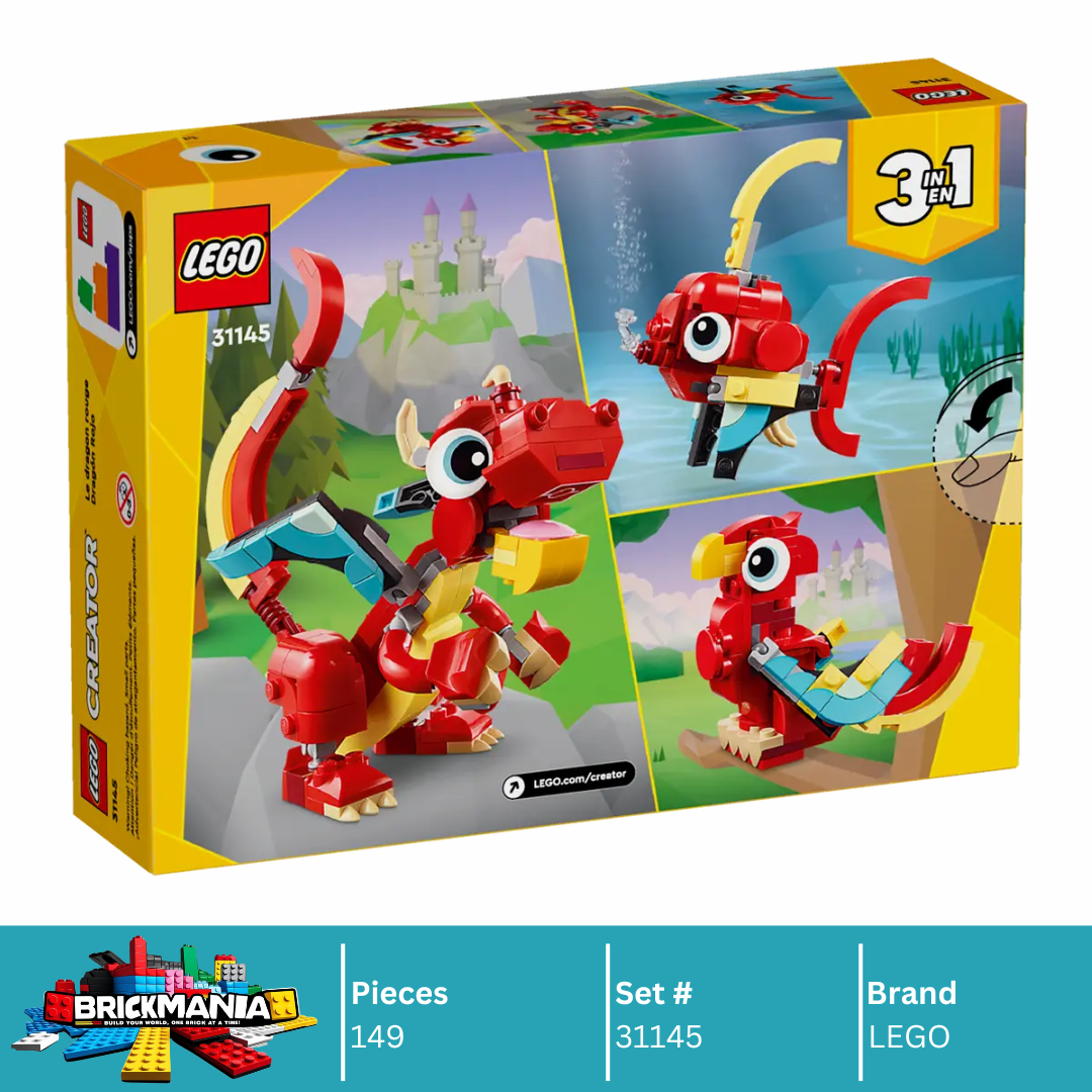 LEGO 31145 Creator 3in1 Red Dragon | 149 PCS