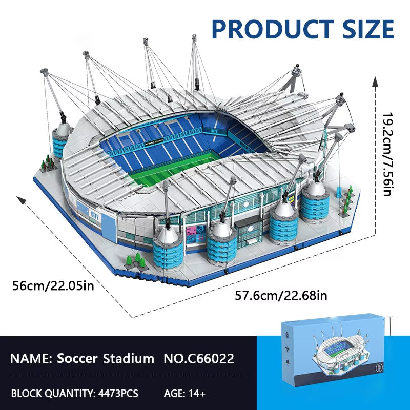 CaDA C66022W Manchester City Stadium Building Toy Set | 4473 PCS
