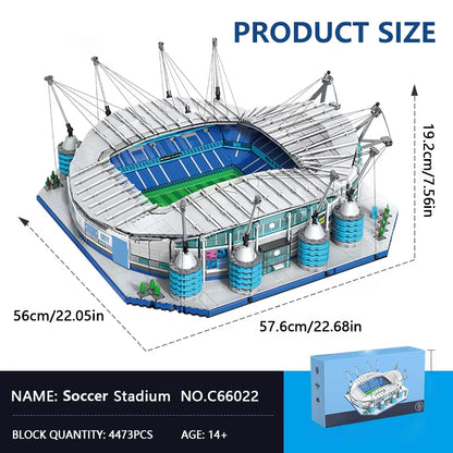CaDA C66022W Manchester City Stadium Building Toy Set | 4473 PCS