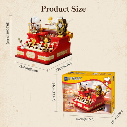 Pantasy 86917 Snoopy Typewriter Building Toy Set | 1500 PCS