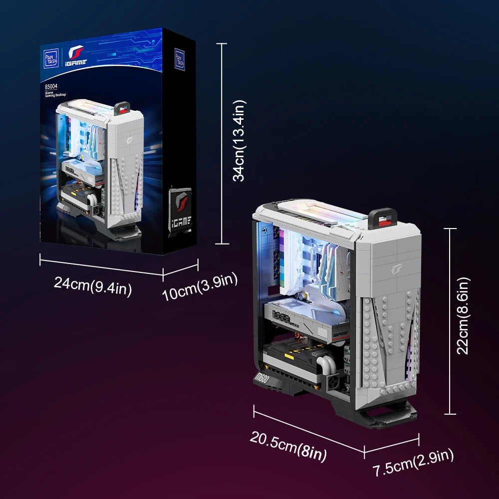 Pantasy 85004 Retro Collection X IGAME Gaming Desktop Building Toy Set | 1010 PCS