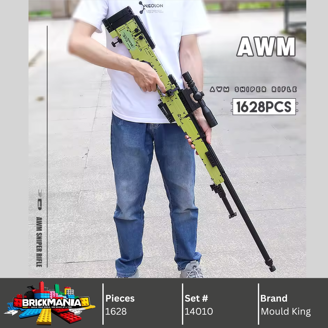 Mould King 14010 AWM Sniper Rifle Building Toy Set | 1628 PCS