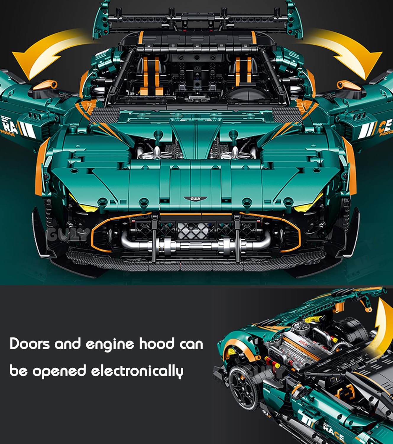 GULY 10647 Aston Martin Vulcan Building Set | 3794 PCS